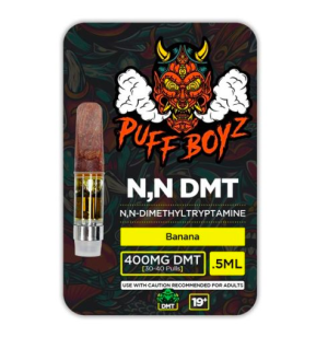 Buy Puff Boyz N,N-DMT 5ML (400MG) Cartridge – Banana Flavor | 510 Thread Psychedelic Vape